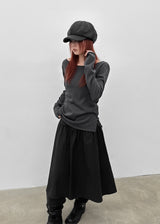 [MADE] Renic Two-Way Slit Button Knit