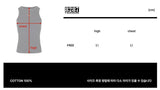 8287 Logo Vintage Sleeveless Tee (Charcoal)