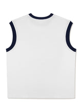 UNISEX オーバーフィットパピーサーフィンリンガータンクトップ　ホワイト (FCE2TS402M)