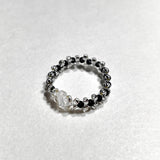 Kichikichiyaya Black Crystal Ring