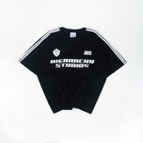 HIERARCHY STUDIOS Opulence - ブラッククレストオーバーサイズTシャツ