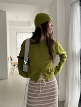2! 3! button cardigan 