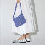 COTTON KNITTING BAG  (Blue)