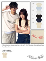 クロップドシグネチャーTシャツ