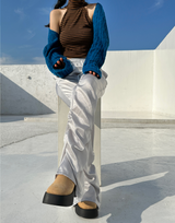 (FALL/WINTER ITEM) VIVID THICK KNIT LOOSE-FIT LAYERED CABLE-KNIT BOLERO CARDIGAN - 2 COLOR