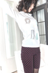 polka dot shorts_black