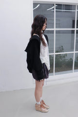 Academy Hood Cardigan (Black)