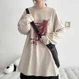 オンタ オーバーサイズ ロングスリーブ Tシャツ (4 colors) H&L