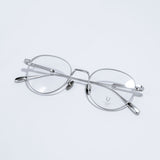 Knouun Round titanium glasses CODE. 102. C Sizzy silver