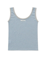 STAR CONTRAST SLEEVELESS(BLUE)