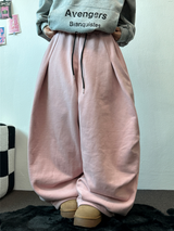 パラシュートツーピンタックバルーンロングワイドパンツ 🖤🩶💜🤎🩷5COLOR