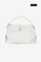 Brim crack leather 2-way bag