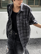 Parun Check Linen Short Sleeve Shirt