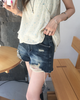 Vintage washing damage shorts