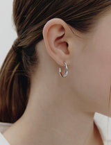 26SS★ Precise (W) Hoop Earrings M