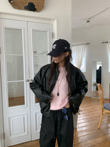 セクション ウォッシュドレザージャケット (2C)