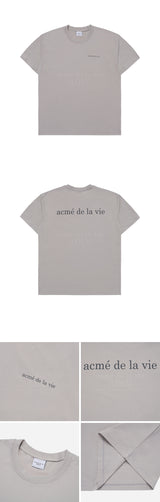 ベーシックロゴバイオウォッシング半袖Tシャツ GREY