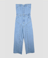 COVERALLS WIDE DENIM PANTS