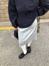 Satin flower skirt
