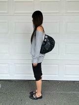 eyelet balloon bag(black)
