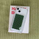 [Jelly] ミニドット (Green&blue dot) カードポケットケース