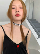 spangle flower necklace