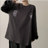 Football Two-Line Loose Fit Sweatshirt