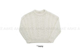 (WOOL) HEAVY CABLE KNIT