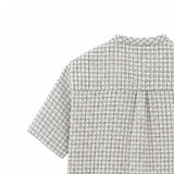 ノーウェルチェックツイード半袖シャツ