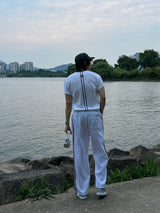 LMN VerTrack Air-Fit Short-Sleeved T-Shirt + Crack CHAMP Line Wide Pants