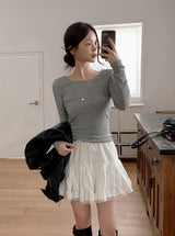 [SHOPPERMADE] Standard U-neck Long Sleeve T-Shirt (5color)
