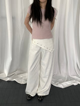 Nelson Studded Wide Straight Pants