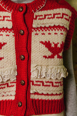 Monet Jacquard Vest [Red]