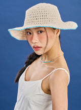Crochet Cowboy Hat (ivory)