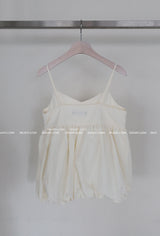 Balloon Pumpkin Bustier Blouse