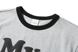 フラジャイル ハート リンガーTシャツ (Gray)