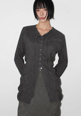 SHIRRING STRAP BLOUSE
