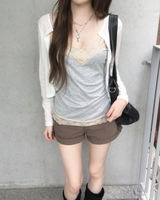 Slim crop cardigan