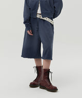 ヴィンテージウォッシングスタッドポイントハーフパンツ [NAVY]