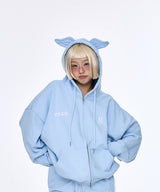 [BASIC] Wing Hoodie Skyblue
