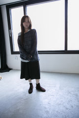 soft slub loose knit top(2colors)