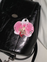 Glow Orchid Keyring_Peach Pink