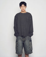 26SS ユーティリティダイイングデニムショートパンツ