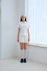 SOFT CURVE COLLAR T-SHIRT