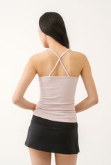 Athletic slit skirt - black