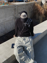 ロットナイン ワッフルロングスリーブTシャツ 4C