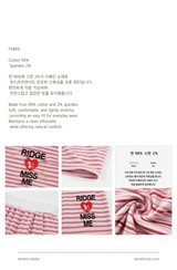 Love Me Stripe Tube Top Sweatpants Set (SET)