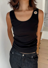 SHOULDER EYELET SLEEVELESS (4color)
