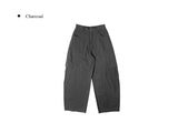 Lipang Curved Cargo Pocket Wide Pants