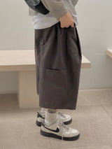 ピンタックツイルバミューダパンツ3C